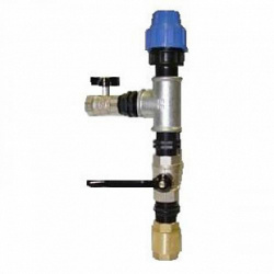 Узел подключения с узлом продувки 1